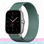 Milanese Stainless Steel Watch Band – 20mm 22mm Strap for Amazfit Smartwatches