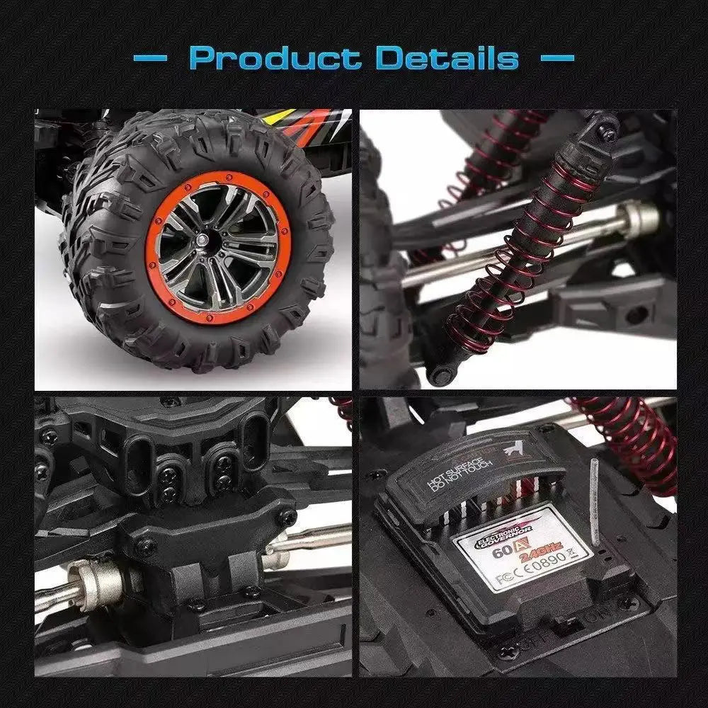 1:10 RC Monster Truck – 4WD High-Speed Off-Road Vehicle for Kids