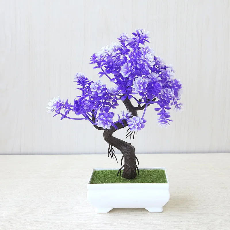 Artificial Potted Bonsai Tree – Zen Miniature Plant for Home Desk Decor
