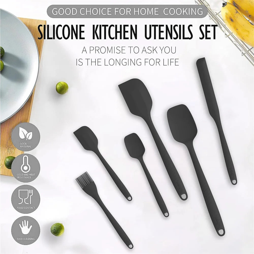 Silicone Spatula Set – Heat-Resistant Non-Stick Tools for Cooking and Baking