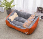 Large Square Dog Bed – Warm Soft Nest for Small Medium and Large Pets