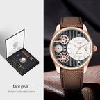 Quartz Men's Wristwatch – Luxury Minimalist Business Gift for Anniversaries