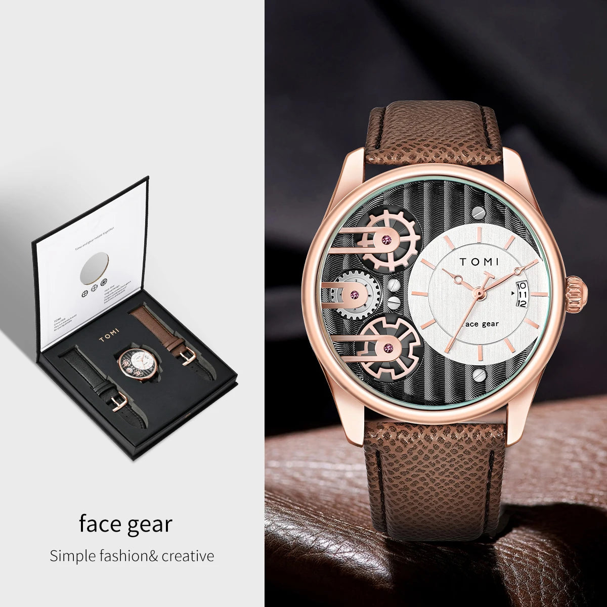 Quartz Men's Wristwatch – Luxury Minimalist Business Gift for Anniversaries