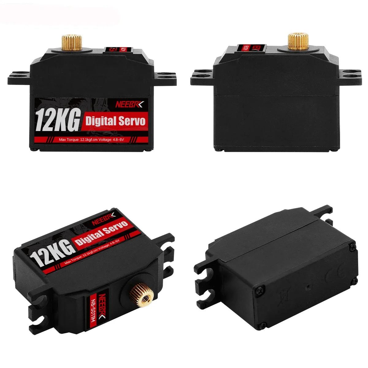 Digital Servo – 12kg Metal Gear Low Profile for RC Cars and Boats
