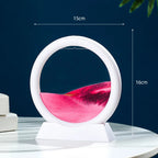 3D Moving Sand Art Frame – Dynamic Liquid Hourglass for Office Home Decor
