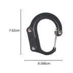 Rotating Hybrid Gear Clip – Heavy Duty Carabiner for Camping and Hiking
