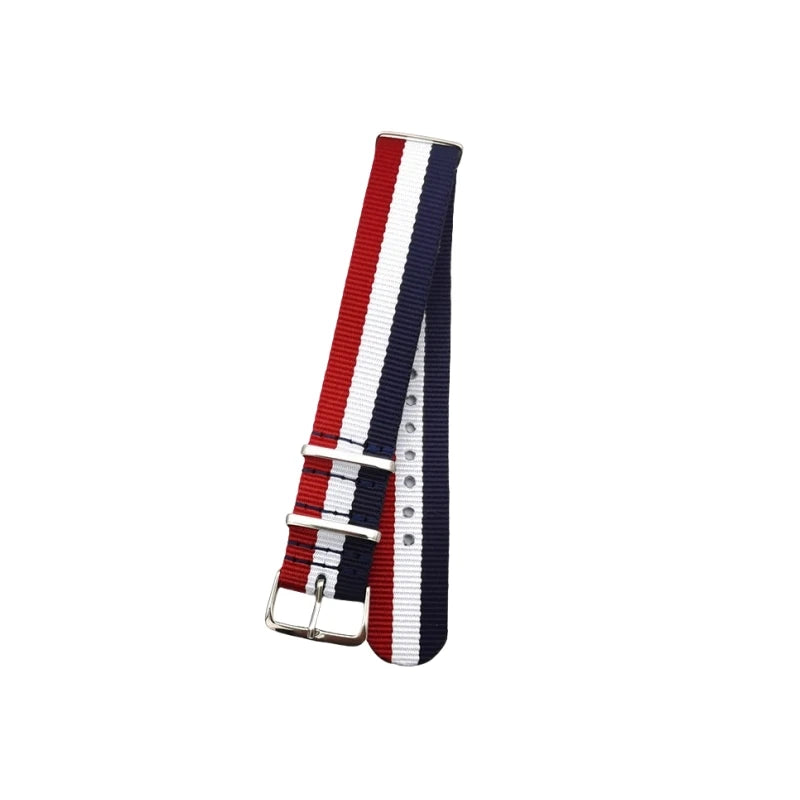 Woven Nylon Watch Strap – 18mm-22mm Canvas Wristband for Men and Women