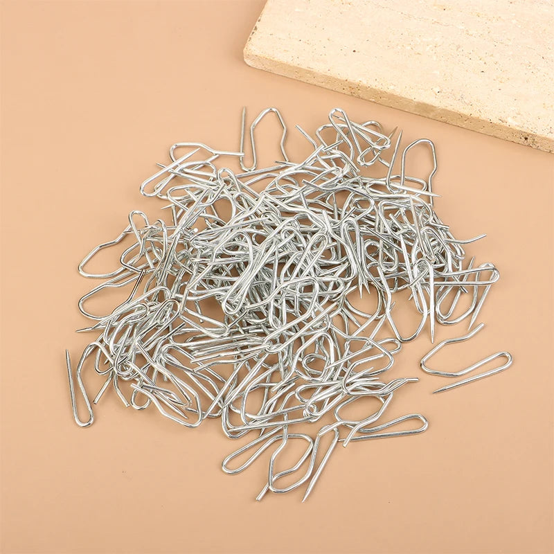 Stainless Steel Drapery Pin Hooks – Heavy Duty Curtain Pleating Accessories