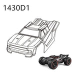 RC Car Spare Parts – Differential Shock and Tire Set for 1/14 Scale Models