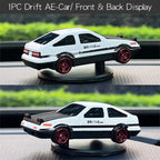 Drift Car Dashboard Ornament – Swinging Sports Racing Model for Auto Decor