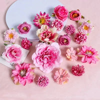 Mixed Silk Rose Artificial Flowers – Floral Decor for Weddings and DIY Crafts