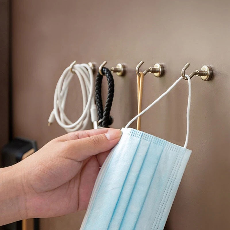 Heavy Duty Magnetic Hooks – Multipurpose Storage for Kitchen and Bathroom