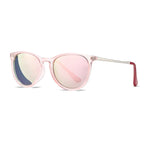 Vintage Round Kids Sunglasses – Polarized Metal UV400 Eyewear for Outdoor Play