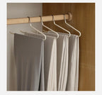 Non-Slip Metal Trouser Hangers – Open Ended Space Saving for Wardrobe Organization