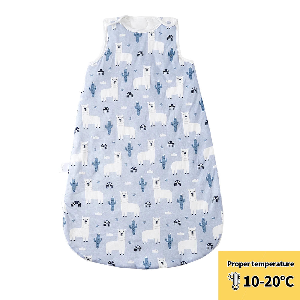 Bamboo Cotton Sleeping Bag – Warm Newborn Wearable Blanket for Winter Sleep