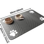Absorbent Pet Feeding Mat – Waterproof Placemat for Dog and Cat Food Bowls
