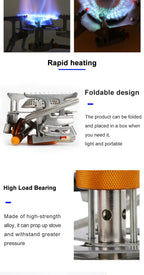Portable Folding Camping Stove – 3500W High Power for Hiking and Backpacking