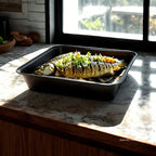 Carbon Steel Nonstick Roasting Pan – Rectangular Baking Tray for Bread and Cake