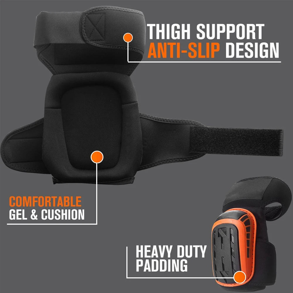 Heavy Duty EVA Foam Knee Pads – Gel Cushion for Construction and Gardening