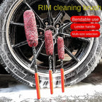 Foldable Car Wheel Brush – Plush Microfiber Hub Cleaning Tool for Detailing