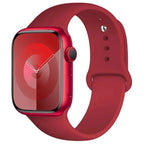 Silicone Apple Watch Sport Band – Adjustable Strap for Series 1-11 and Ultra