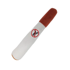 Plush Cigar Dog Toy – Durable Squeaky Chew for Small Breed Puppies