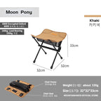 Ultralight Folding Camping Chair – Portable Aluminum Moon Chair for Outdoor Hiking
