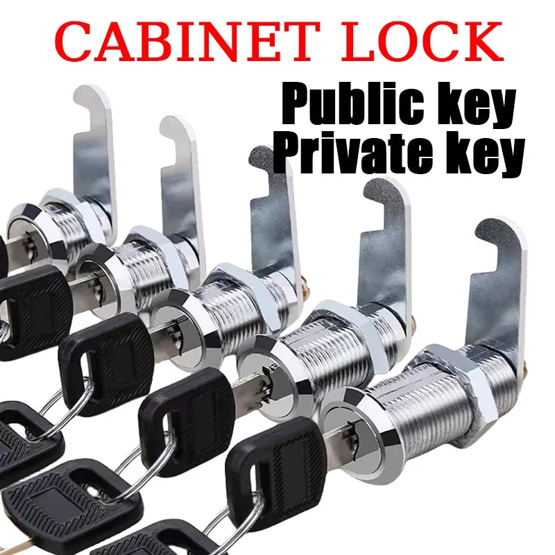 Cam Lock Drawer Cabinet Hardware – Assorted Sizes for Furniture Security