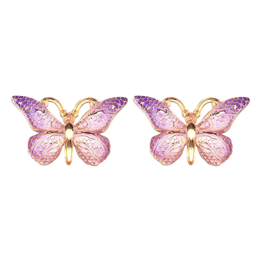 Acrylic Butterfly Beads – 25x38mm Gradient Charms for DIY Jewelry Making