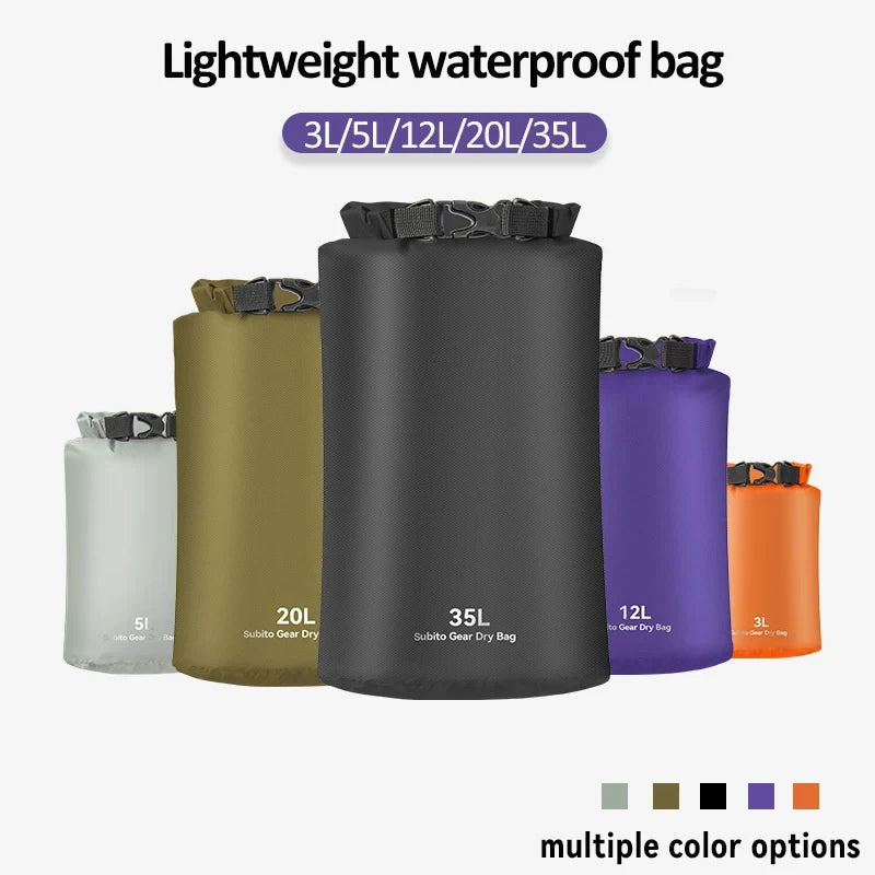 Waterproof Dry Bag – Ultralight Storage Sack for Outdoor Kayaking and Rafting