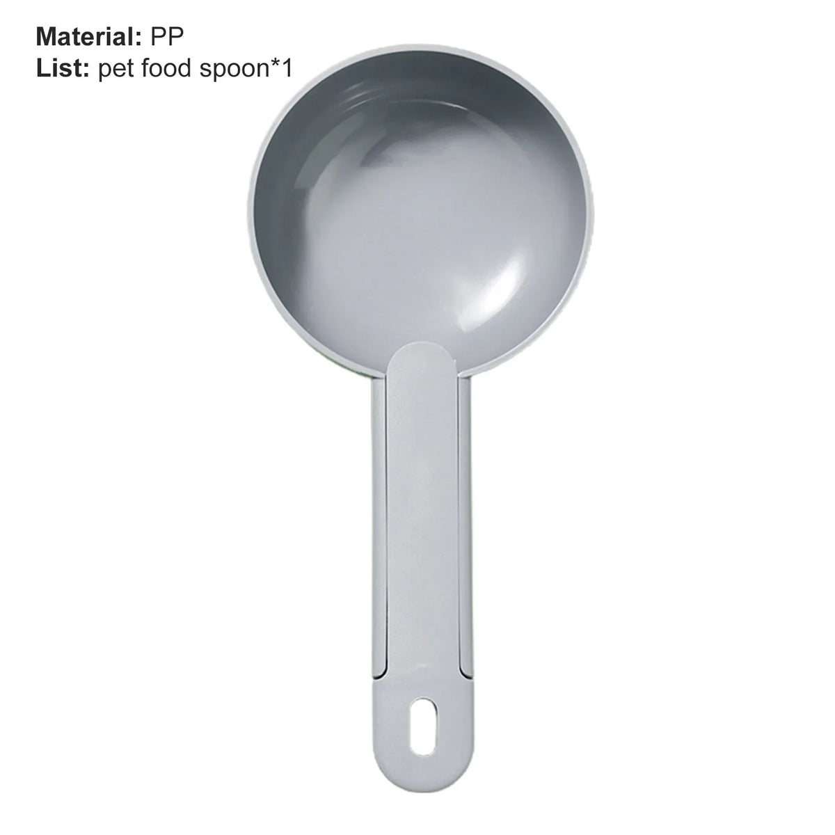 Pet Food Scooping Shovel – Ergonomic Measuring Spoon for Dog and Cat Feeding