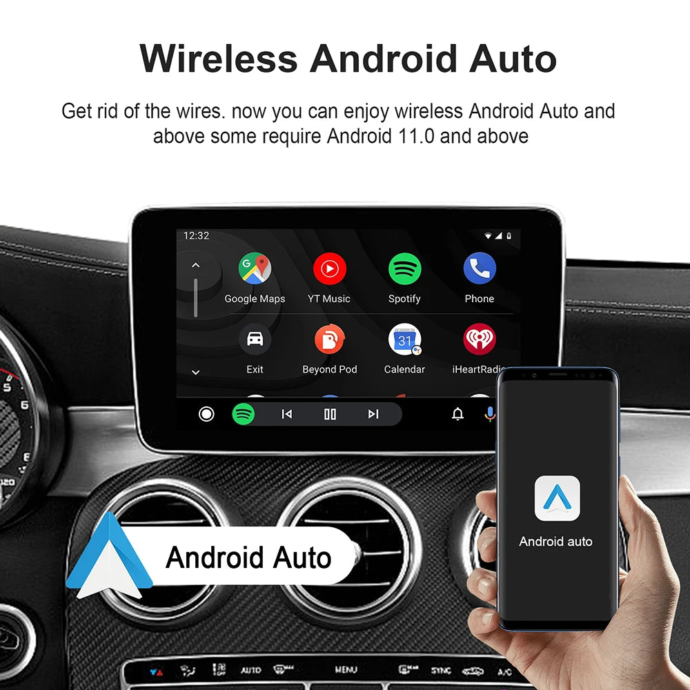 Wireless Carplay AI Box – Android 13 Multimedia Adapter for Peugeot Vehicles