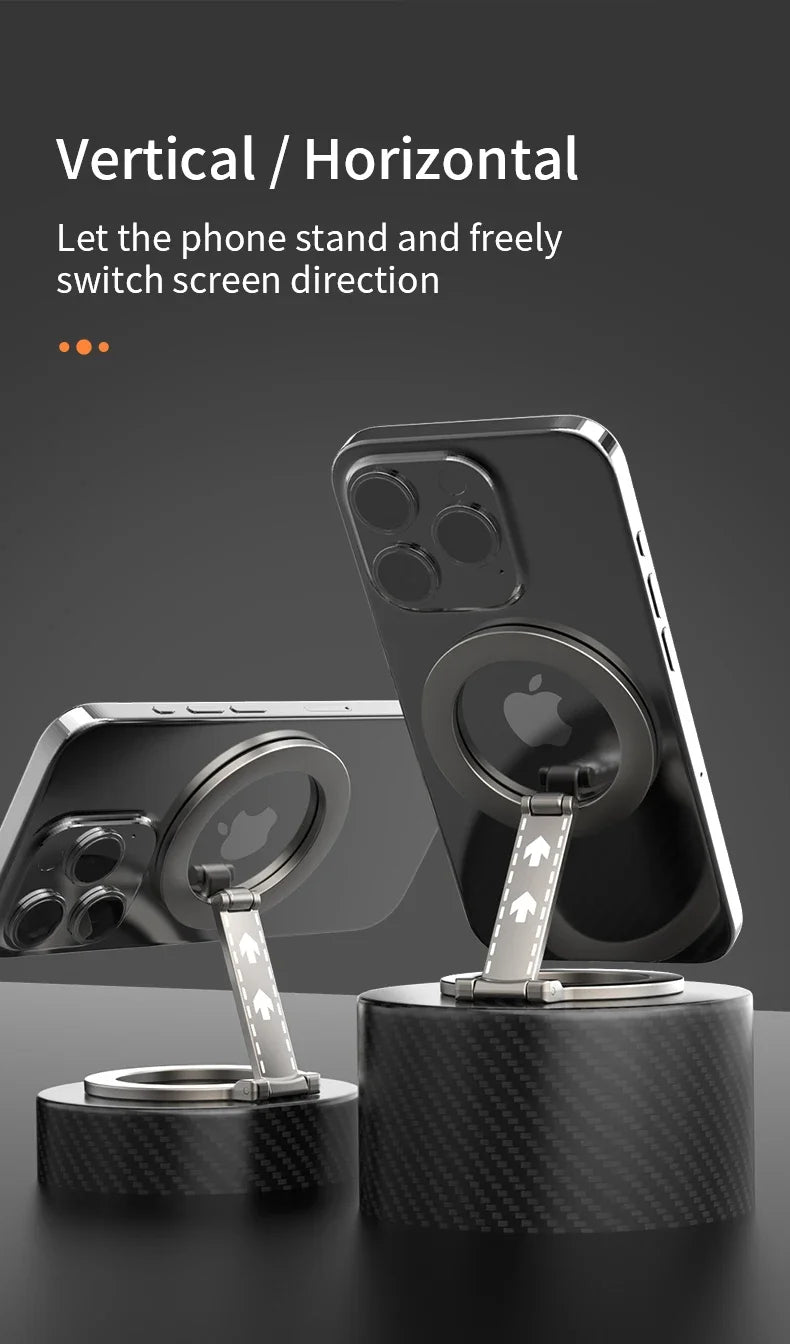 Magnetic Phone Ring Holder – Double-Sided MagSafe Kickstand for Smartphones