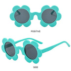Retro Sunflower Round Sunglasses – Floral Festival Shades for Women