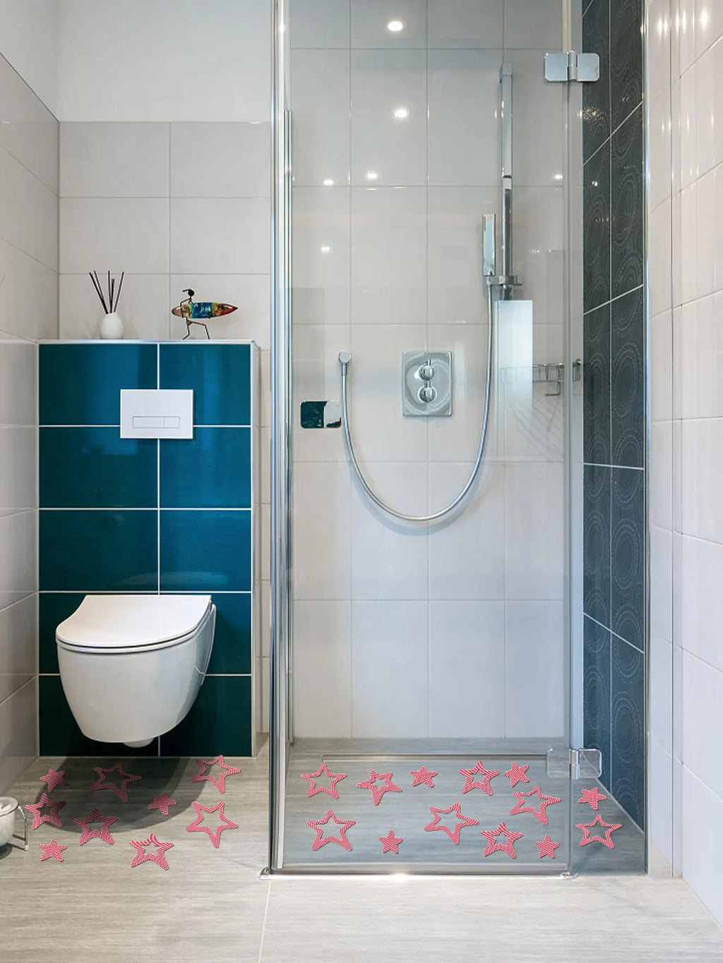 Anti Slip Bathtub Strips – Adhesive Snowflake Decals for Bathroom Safety