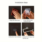 Wall-Mounted Paper Towel Rack – Adhesive Holder for Kitchen and Bathroom