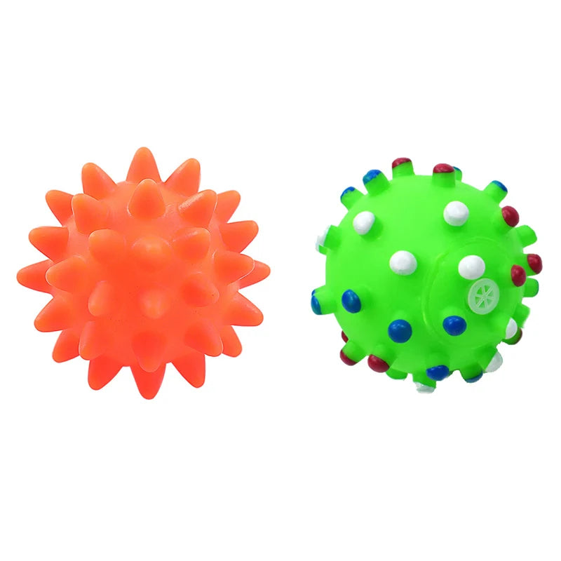 6cm Rubber Squeaky Ball – Durable Chew Toy for Small Dogs and Puppies