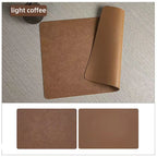 Faux Leather Placemats – Heat Resistant Non-Slip Table Mats for Dining Room