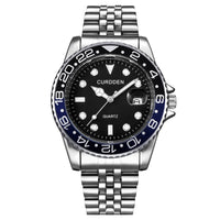 Golden Stainless Steel Quartz Watch – Elegant Analog Fashion for Women