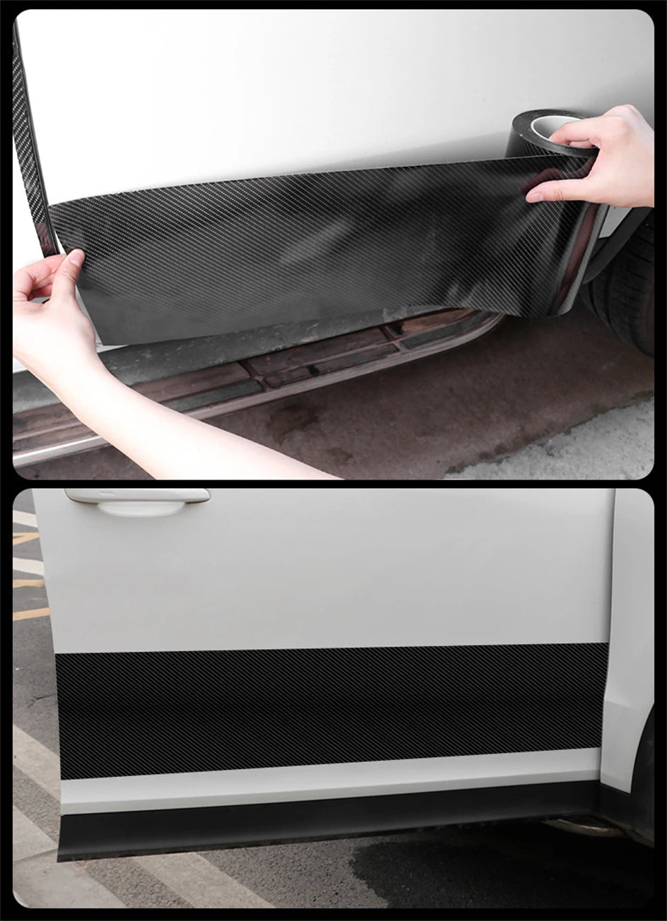 Nano Carbon Fiber Edge Guard – Universal Car Door Anti-Scratch Protection Strip