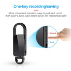 Mini Keychain Voice Recorder – Portable Digital Dictaphone for Meetings and Lectures