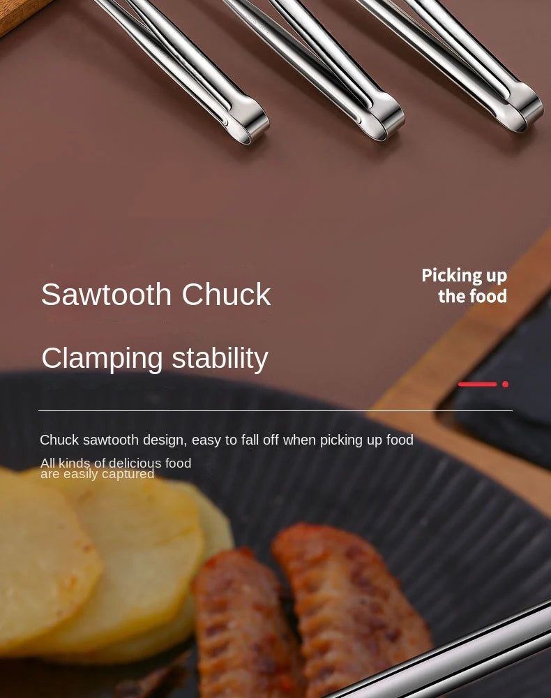 Stainless Steel BBQ Tongs – Multipurpose Kitchen Utensils for Grilling