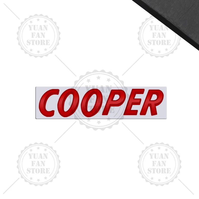 3D Metal Letter Emblem – Rear Trunk Badge for MINI Cooper S Styling