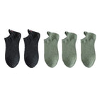 Embroidered Expression Ankle Socks – Kawaii Cotton Fashion for Casual Wear
