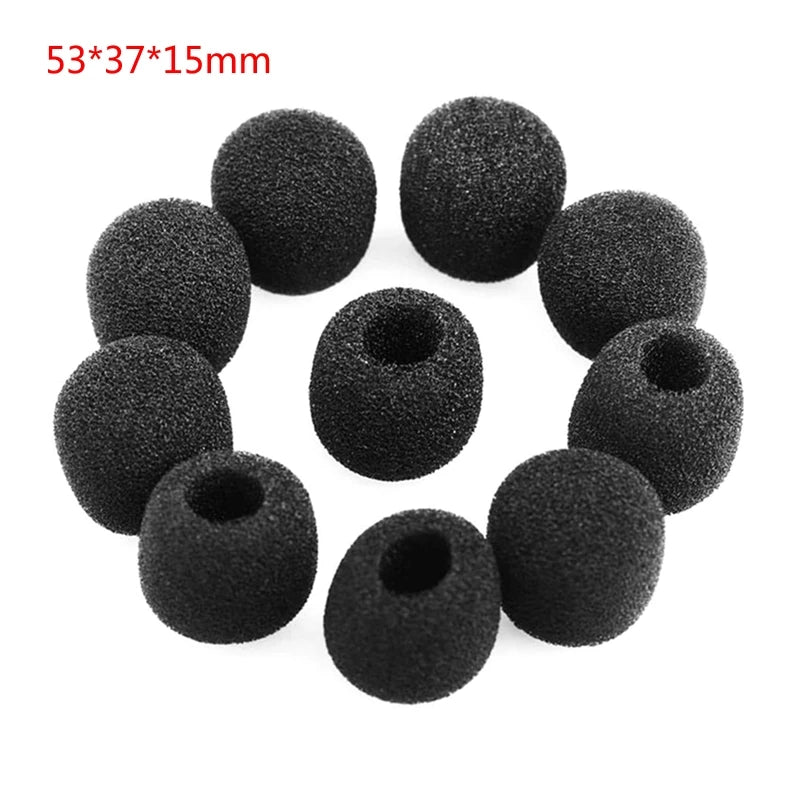 Microphone Foam Windscreen Covers – 5 Sizes for Headset Noise Reduction