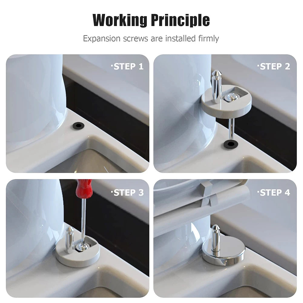 Universal Toilet Seat Fixings – Expanding Rubber Bolts for Seat Repair