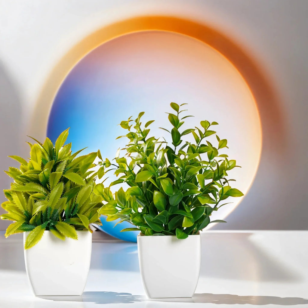 Artificial Potted Plant – Realistic Plastic Greenery for Office Desk Decor