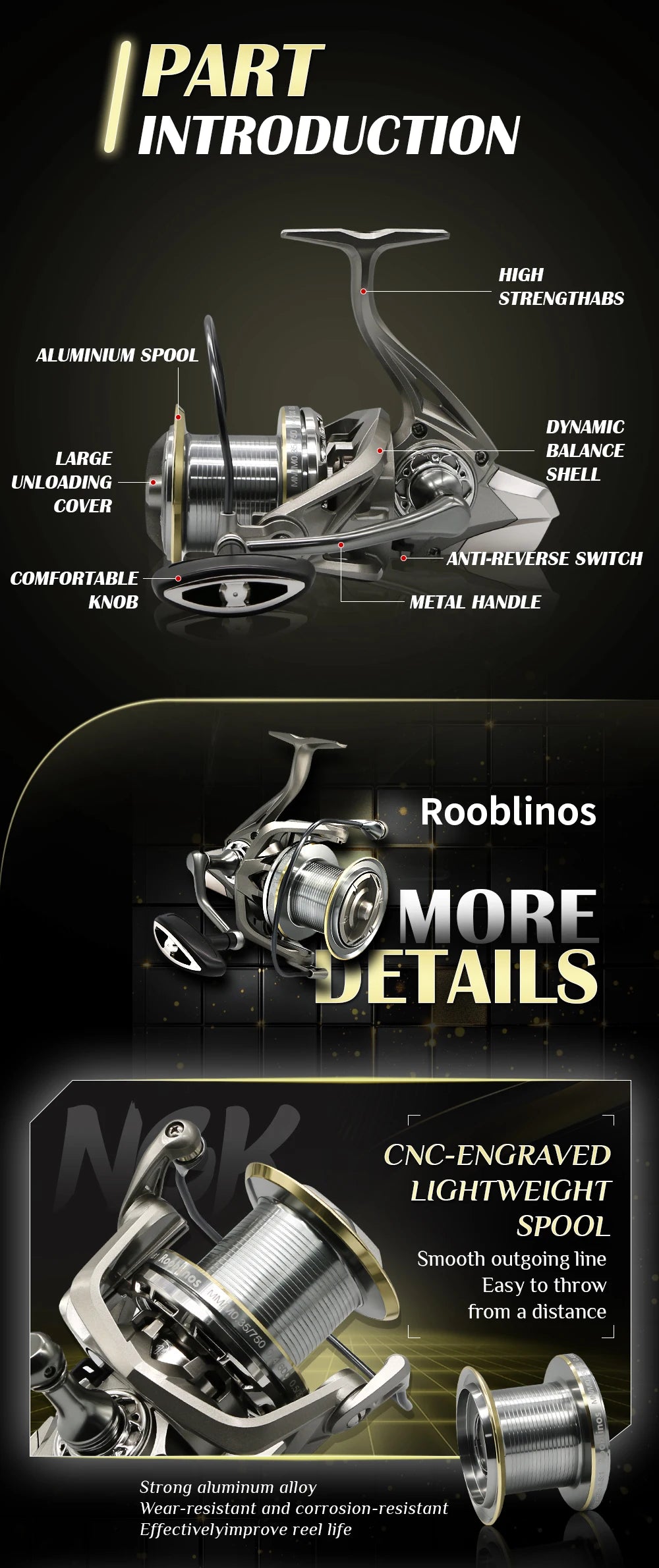 Stainless Steel Spinning Fishing Reel – 25KG Drag for Saltwater and Freshwater