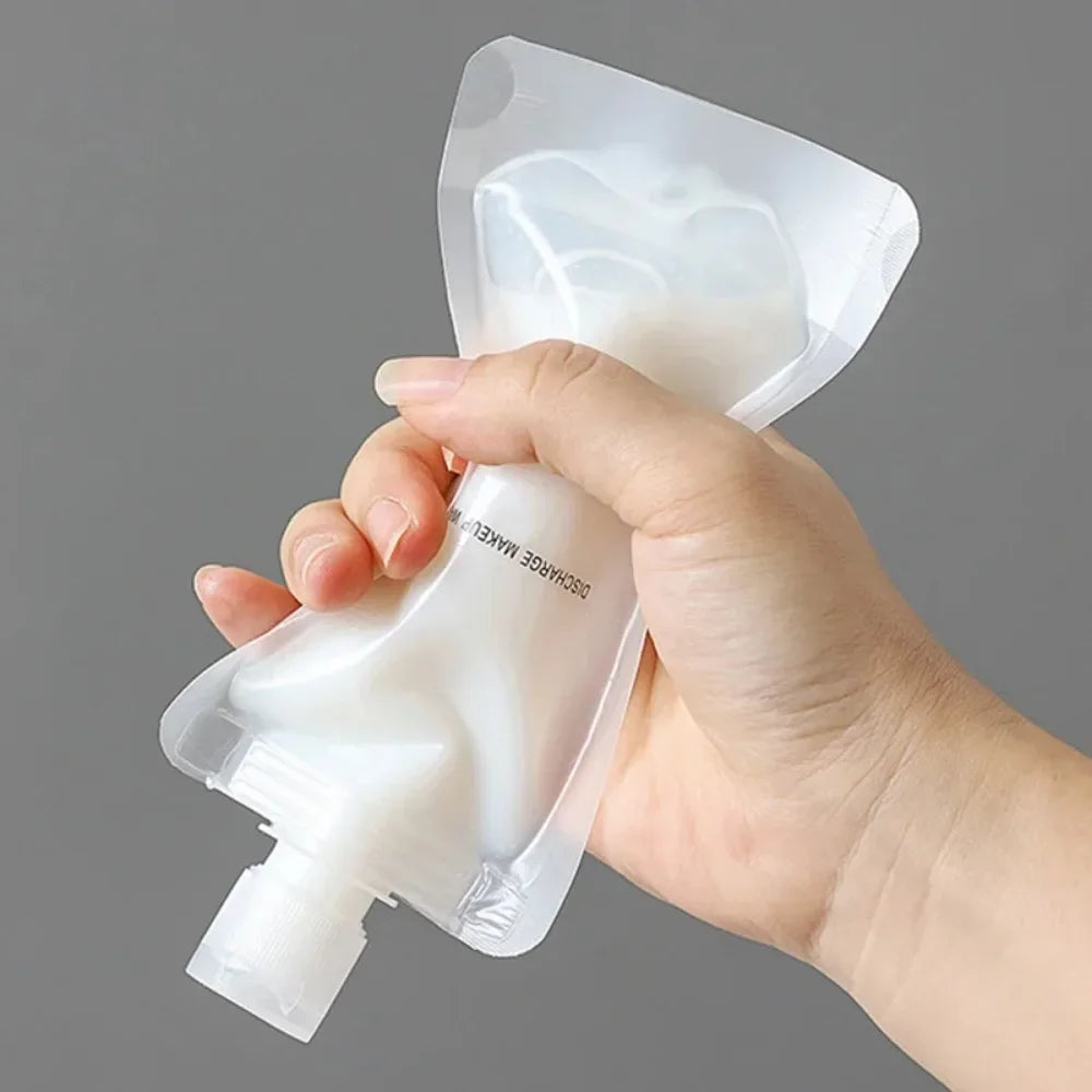 Refillable Travel Squeeze Pouches – Leakproof Toiletry Bags for Liquid Storage
