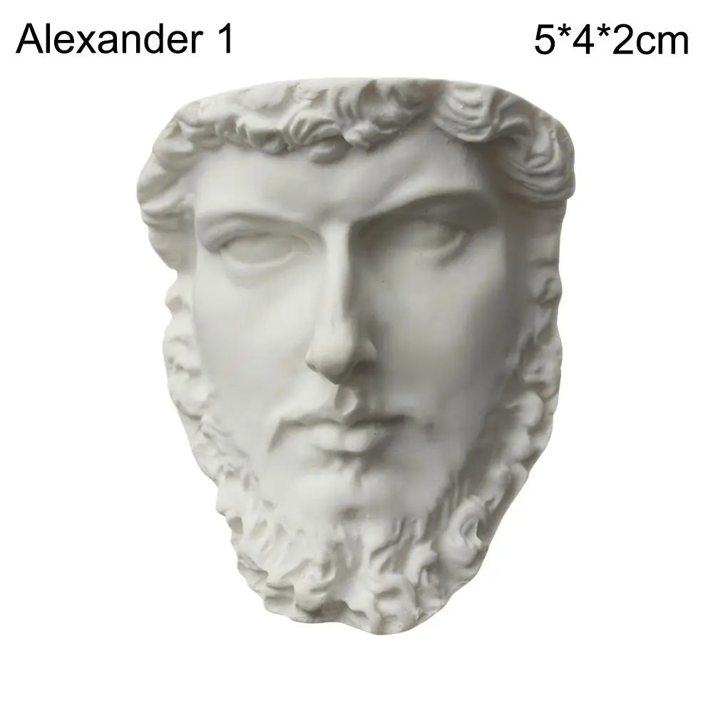 Mini Greek Mythology Bust – Plaster Sculpture for Art Drawing Practice